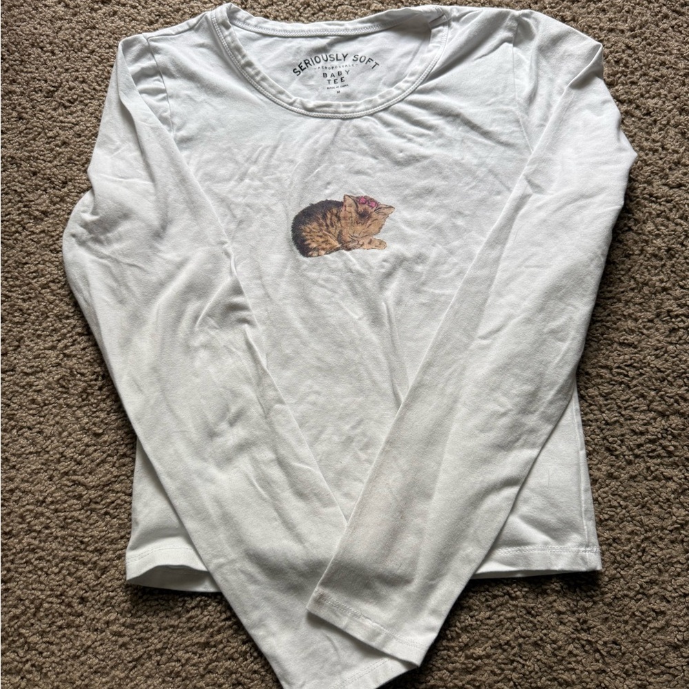 SOLD-Aeropostale Seriously Soft Long Sleeve Tee in White